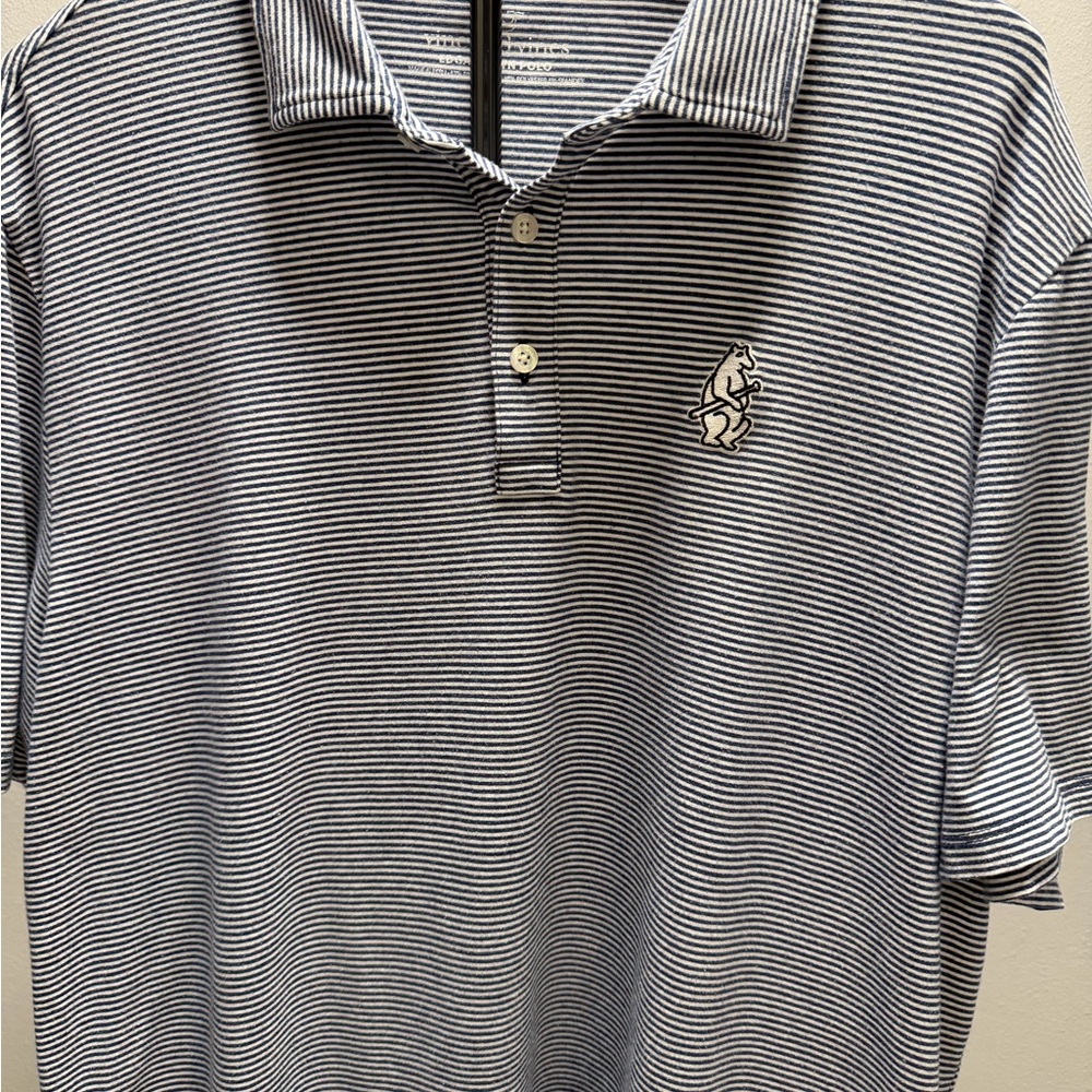 Vineyard Vines Edgartown Polo Navy and White Stripe